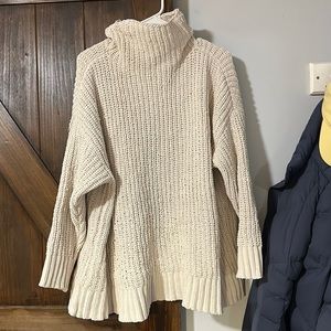 Oversized Aerie super soft and cozy neutral color lounge knitted pullover